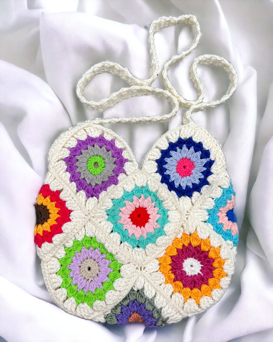 Kaleidoscope Crochet Sling Bag