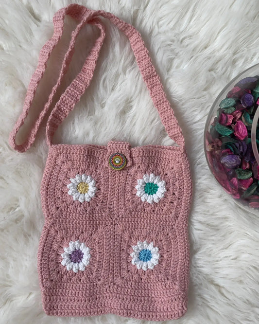 Blossom Carry-All Customizable Crochet Bag