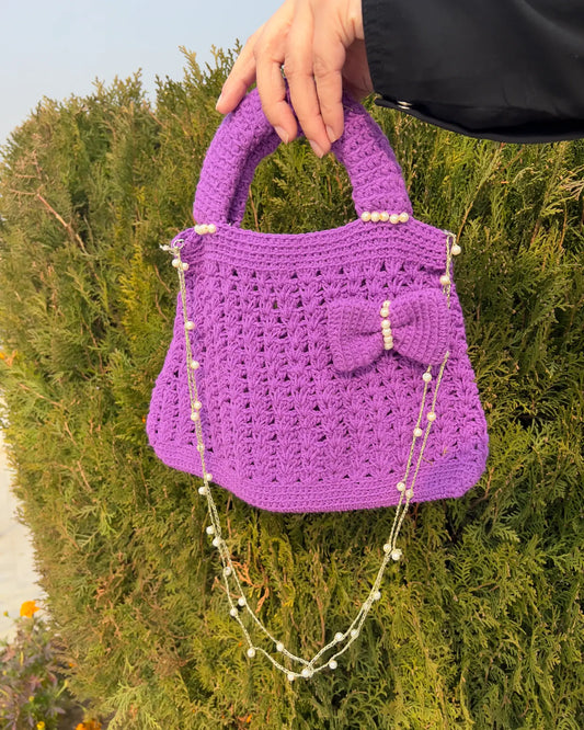 Viola Vintage Crochet Handbag